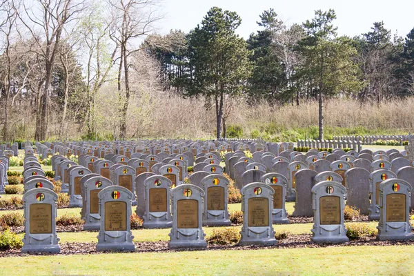WW1 Belgium world war one cemetery in the Depanne — Stock Photo, Image