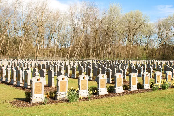 Cimitero di belgio guerra mondiale 1 soldati caduti — Foto Stock