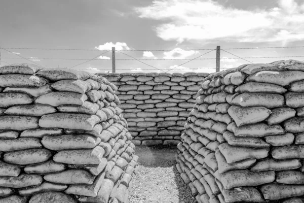 Trench of death Primeira guerra mundial belgium flanders fields — Fotografia de Stock