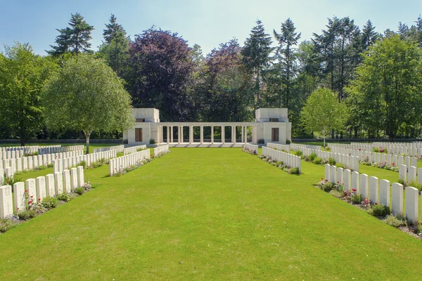 Novo Cemitério Britânico guerra mundial 1 flanders campos — Fotografia de Stock