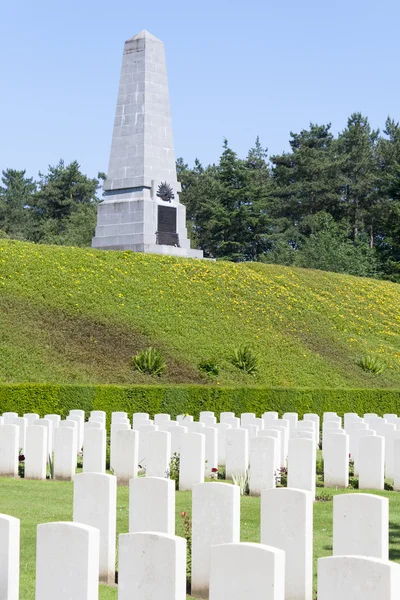 Novo Cemitério Britânico guerra mundial 1 flanders campos — Fotografia de Stock