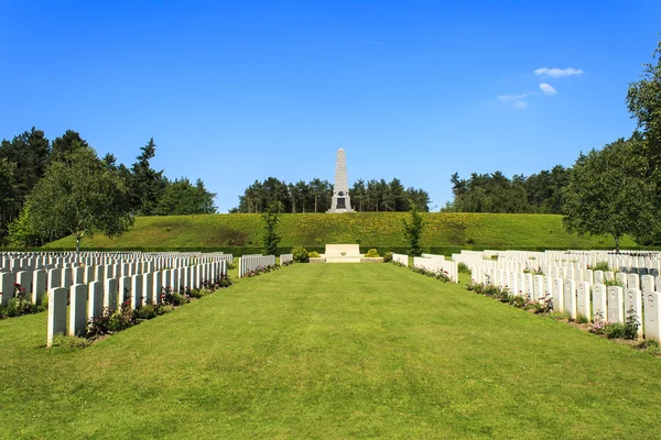 New British Cemetery world war 1 flanders fields — Stock Photo, Image