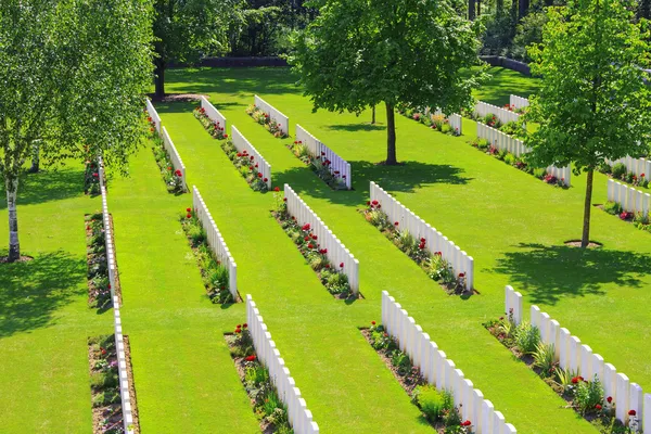 Novo Cemitério Britânico guerra mundial 1 flanders campos — Fotografia de Stock