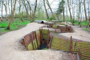 Dünya Savaşı'ndan bir siper Hill flanders alanları Belçika