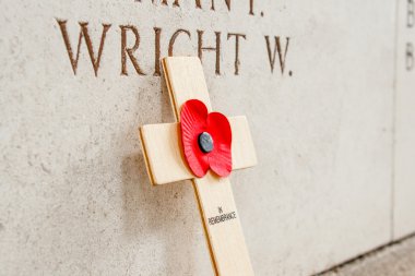 ypres flander Belçika menin kapısında haşhaş