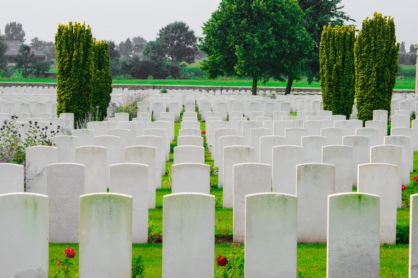 Bedford House Mezarlığı 1. Dünya Savaşı Ypres Flander Belçika — Stok fotoğraf