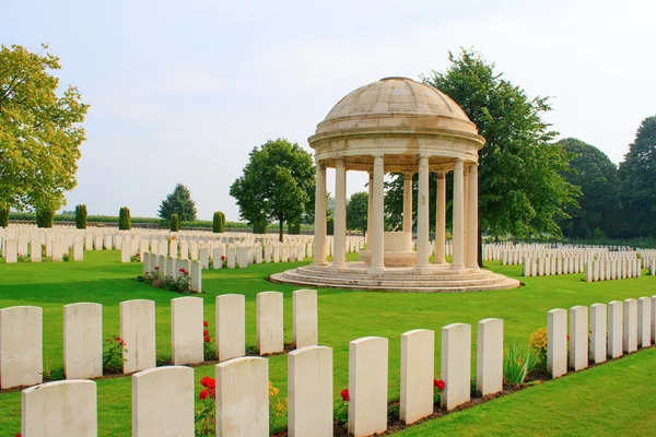 Bedford House Cemitério Primeira Guerra Mundial Ypres Flandres Bélgica — Fotografia de Stock