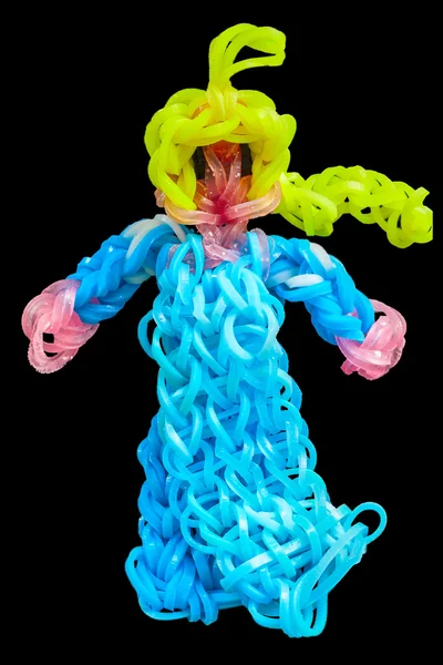 Duha tkalcovského stavu gumové princezna s barevný náramek — Stock fotografie