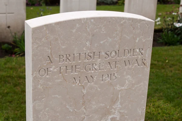 A British soldier of the great world war one — Stock Photo, Image