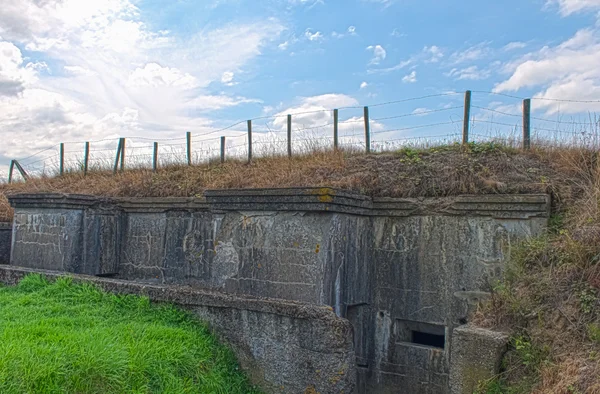 德国碉堡的世界大战一个比利时佛兰德斯战场 — 图库照片