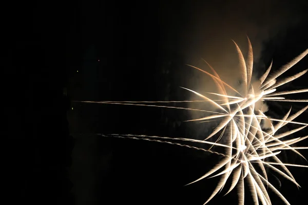 Fuochi d'artificio e scena Party — Foto Stock