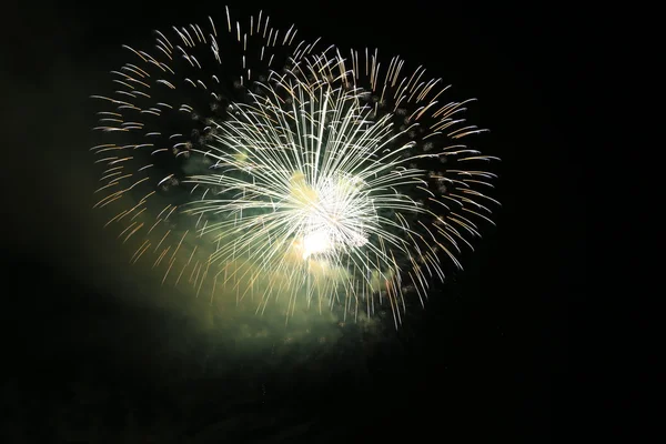 Partido Szene mit Feuerwerk — Fotografia de Stock