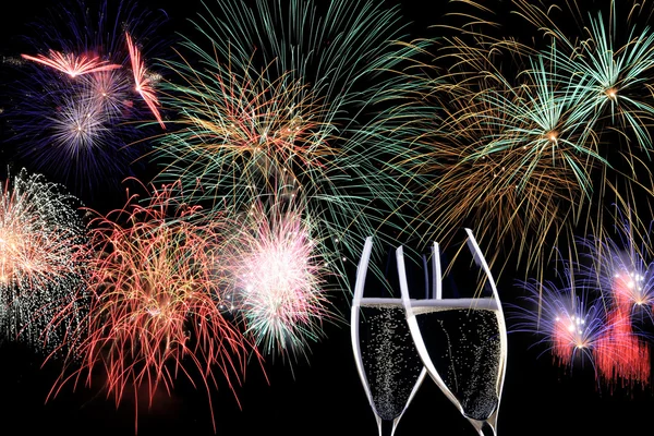 parti szene mit sonucu feuerwerk