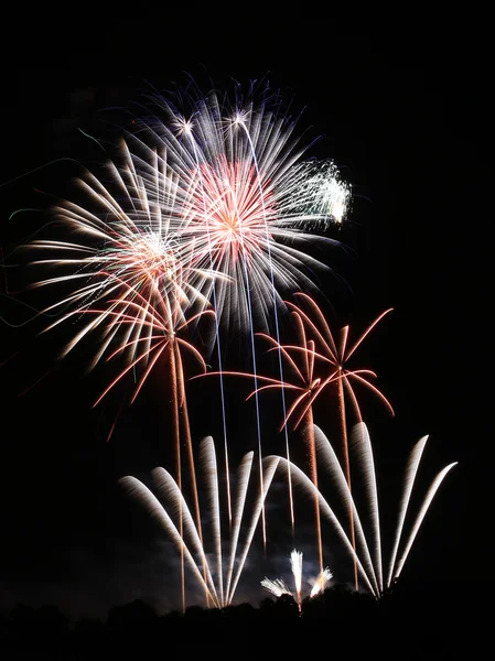 Feux d'artifice et scène de fête — Photo