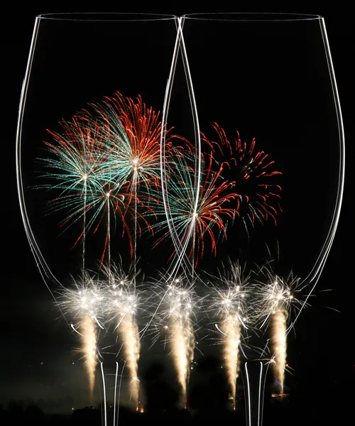 parti szene mit sonucu feuerwerk