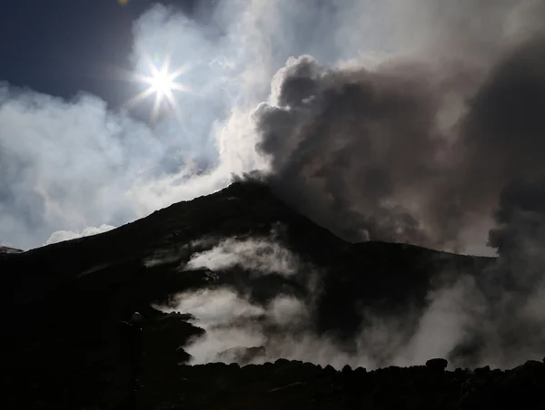 Vulcão Etna na Sicília — Fotografia de Stock