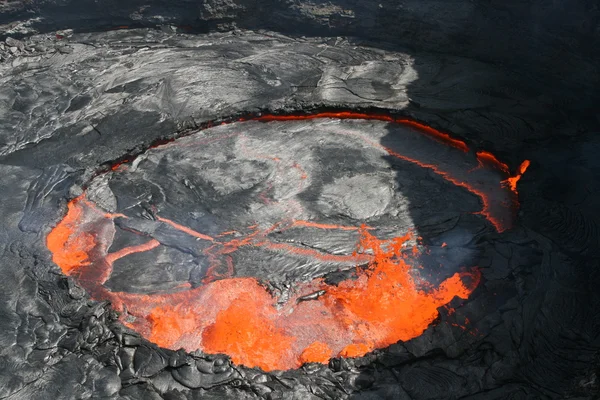 Vulkan erta ale in äthiopien afrika — Stockfoto