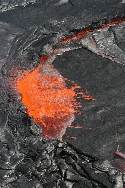 火山岩浆在埃塞俄比亚非洲 — 图库照片