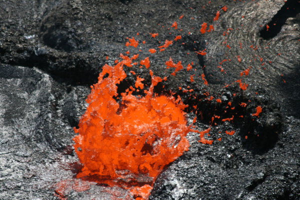 Volcano Erta Ale in Ethiopia Africa