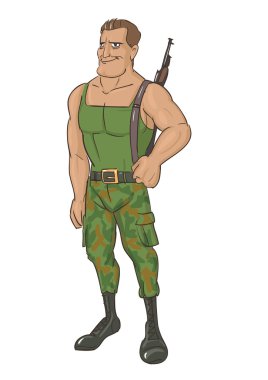 One Man Army Free Vector Eps Cdr Ai Svg Vector Illustration Graphic Art