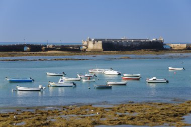 Kale St sebastian ve cadiz Körfezi, İspanya