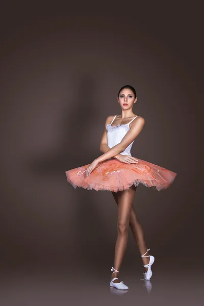 Zgrabna szczupła baleriny — Zdjęcie stockowe