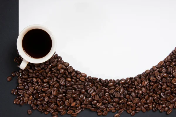 Coffee beans on white background — Stock Photo, Image