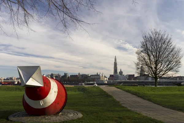 Antwerpen (met boei) — Stockfoto