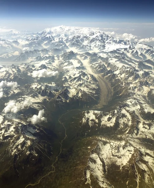 山从空中麦金利 — 图库照片