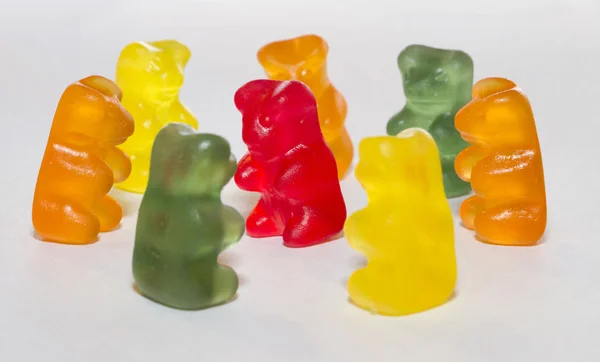 Gummy bears in circle — Stock Photo, Image