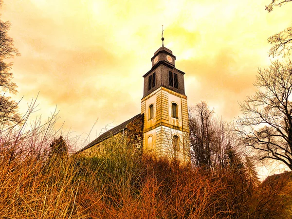 Igreja Aldeia Evangélica Uckermark — Fotografia de Stock