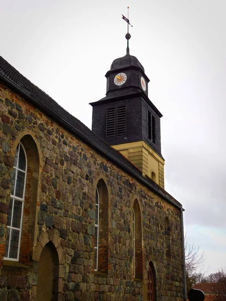 Evangelical Village Church Uckermark — Stock Photo, Image