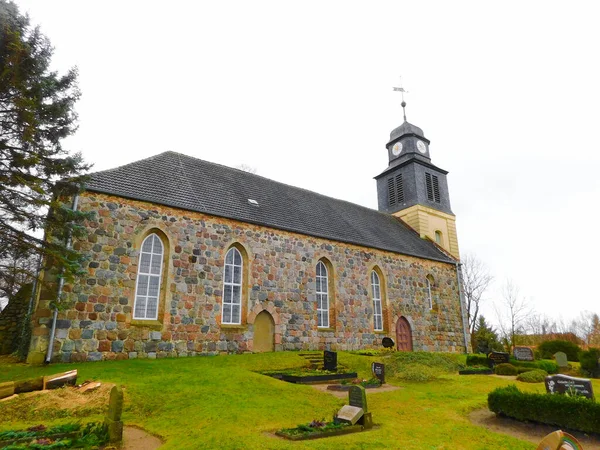 Евангельская Сельская Церковь Уккермарке — стоковое фото