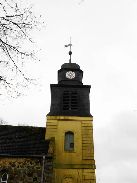 Evangelische Dorfkirche Der Uckermark — Stockfoto