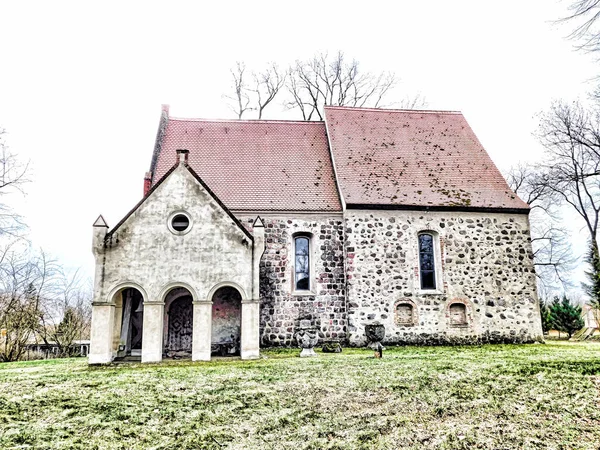 Edifício Igreja Gótica Primitiva Século Xiii — Fotografia de Stock