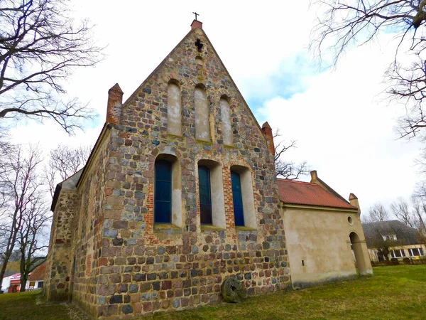 Edifício Igreja Gótica Primitiva Século Xiii — Fotografia de Stock