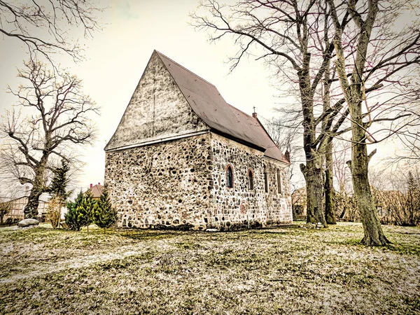 Tidlig Gotisk Kirkebygning Fra Det Århundrede - Stock-foto