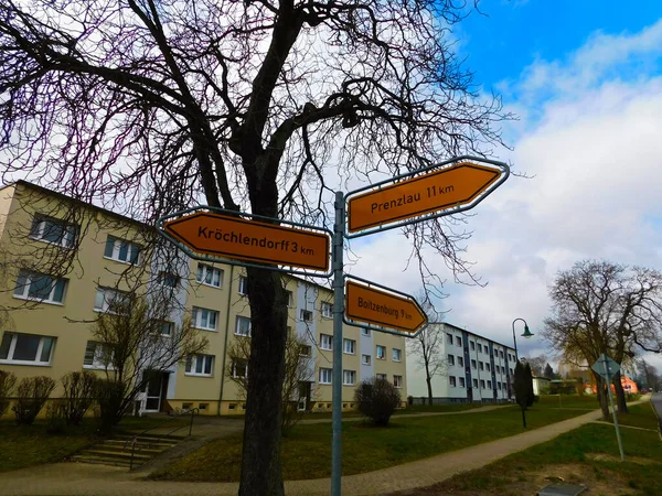 Roadside Signs Village — Stockfoto