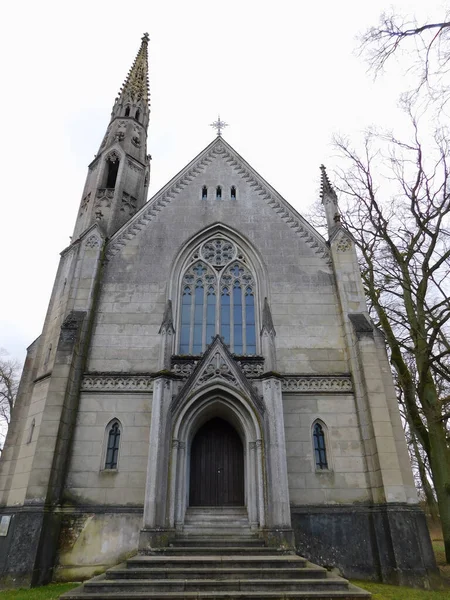 Neo Gotische Kasteelkerk Het Noordwesten Van Uckermark — Stockfoto