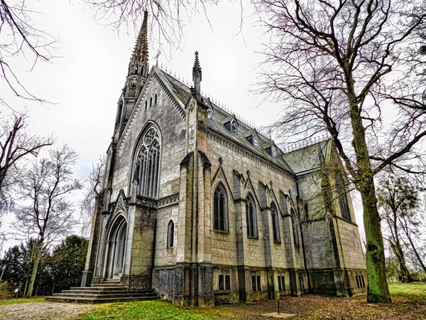 Neo Gotische Kasteelkerk Het Noordwesten Van Uckermark — Stockfoto