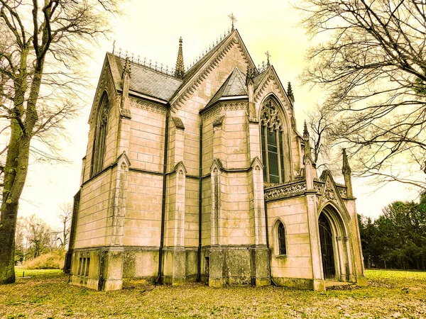 Neo Gothic Castle Church North West Uckermark — Foto Stock