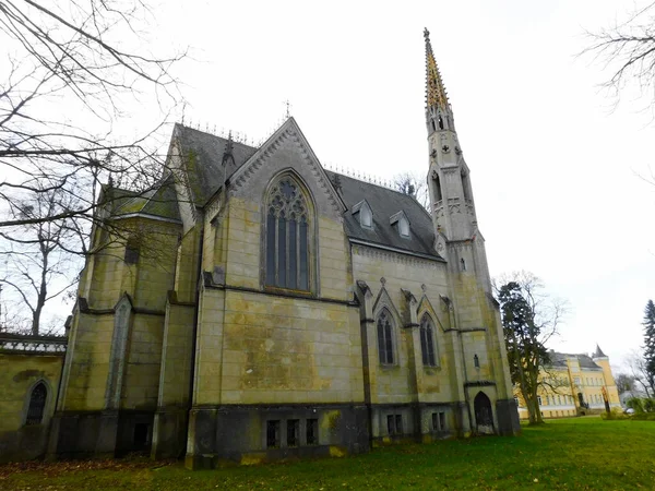 Chiesa Del Castello Neogotico Nel Nord Ovest Uckermark — Foto Stock