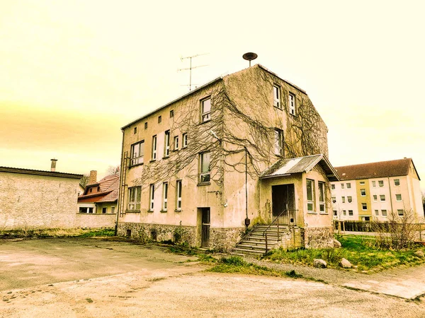 Obytné Budovy Vesnici Uckermarku — Stock fotografie