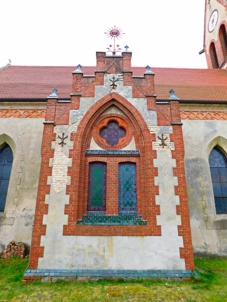 Rose Fenêtre Église Village Évangélique Xviiie Siècle — Photo