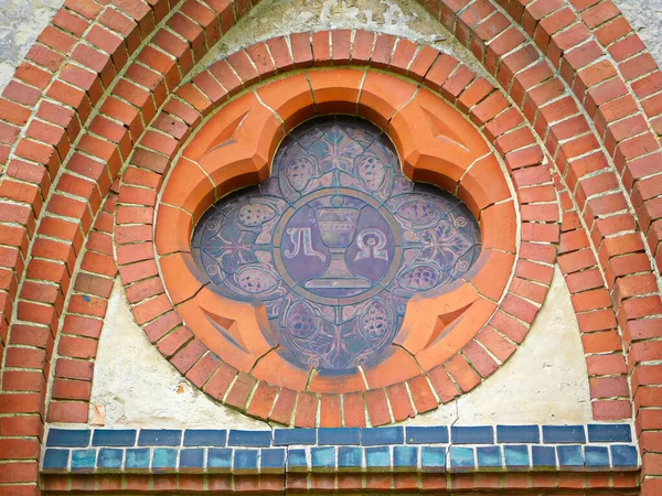 Rose Window Evangelical Village Church 18Th Century — Stock Photo, Image