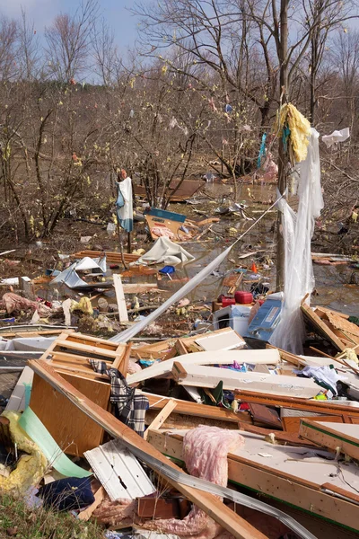 Tornado aftermath in Lapeer, MI. — Stock Photo, Image