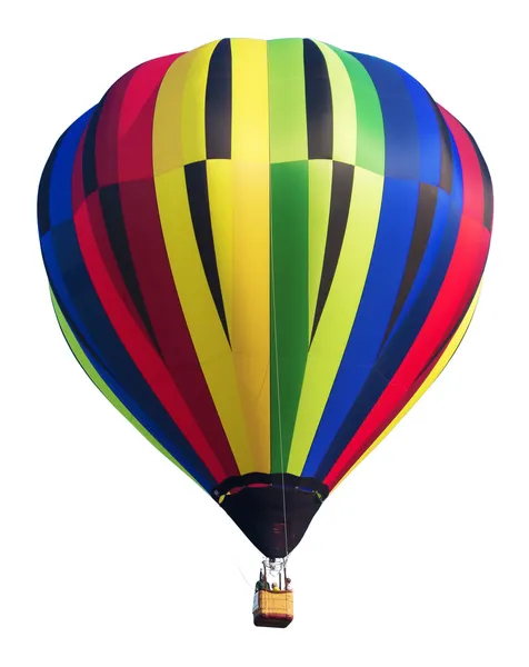 Colorful Hot Air Balloon Isolated on White — Stock Photo, Image