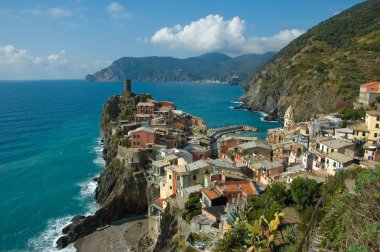 şaşırtıcı vernazza köyde cinque terre, İtalya