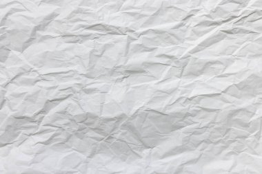 Buruşmuş beyaz ambalaj kağıdı dokusu arkaplanı