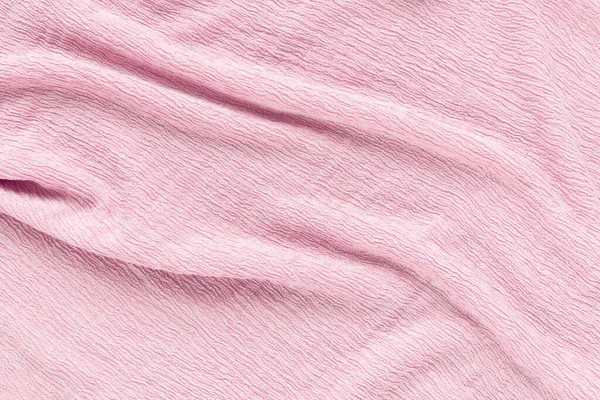 Textura acolchada de tela arrugada rosa. Fondo abstracto —  Fotos de Stock